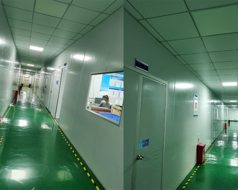 新廠房一樓與二樓軟硬結(jié)合板、FPC軟板無(wú)塵生產(chǎn)車(chē)間中間道